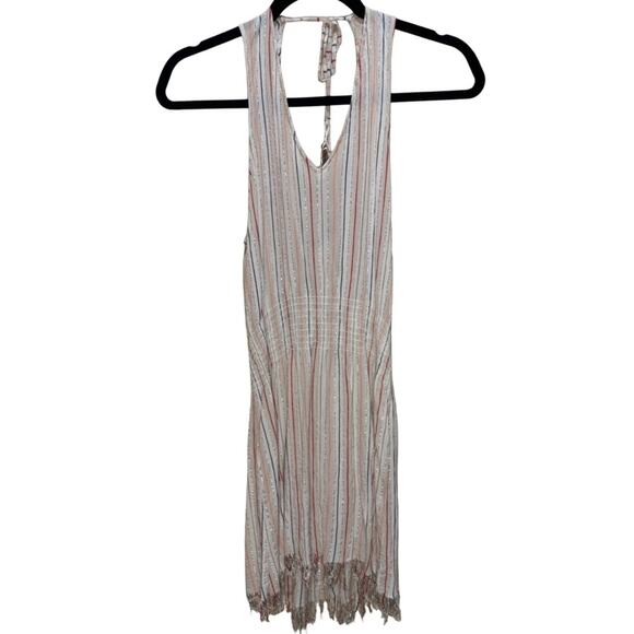 BECCA by Rebecca Virtue Endless Summer Metallic Stripe Dress Cover-Up Size M - Picture 3 of 7